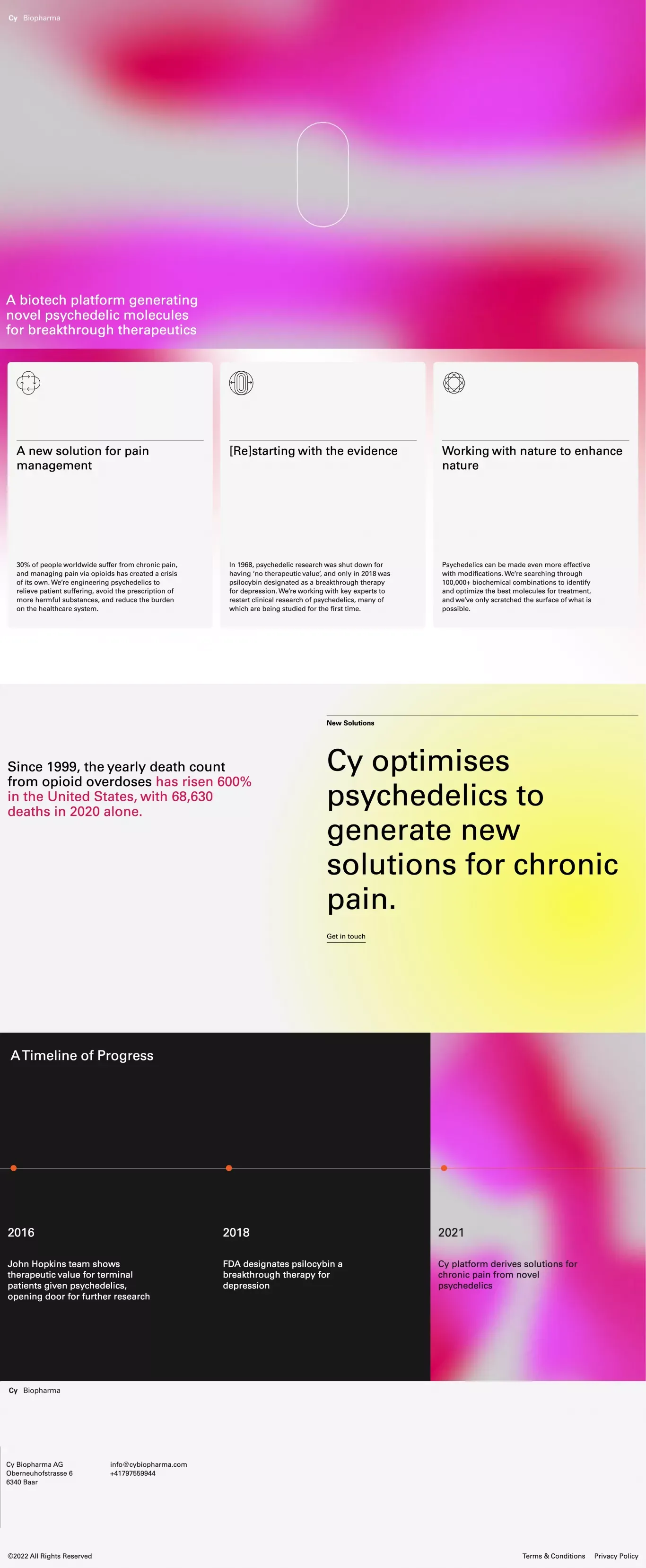 Cy Biopharma - Landing design