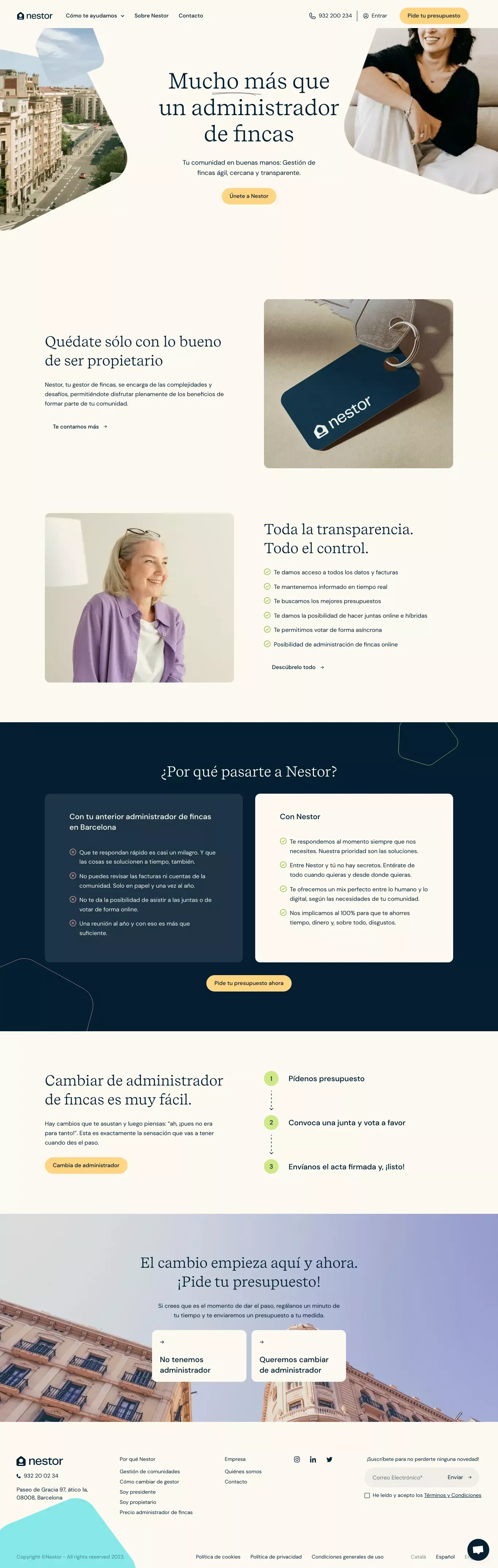 Nestor - website design