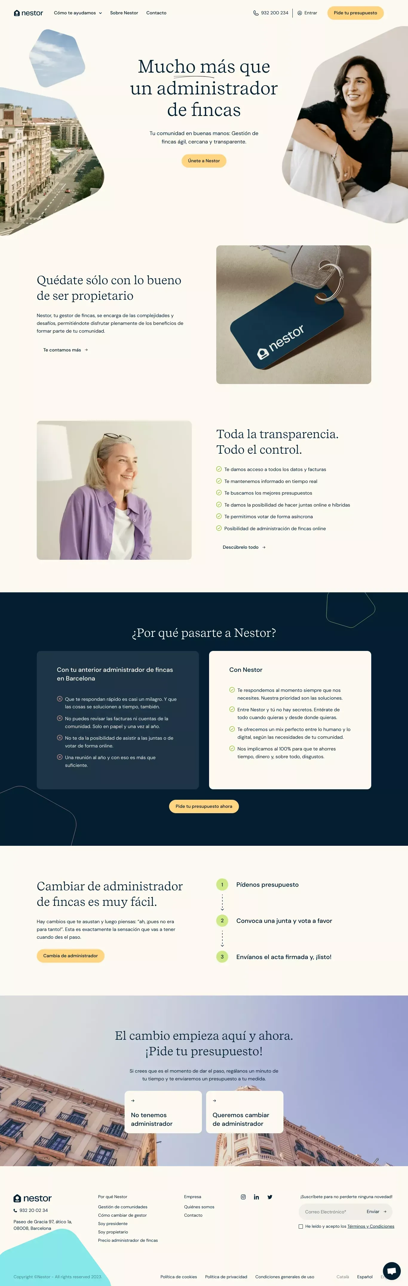 Nestor - Landing design