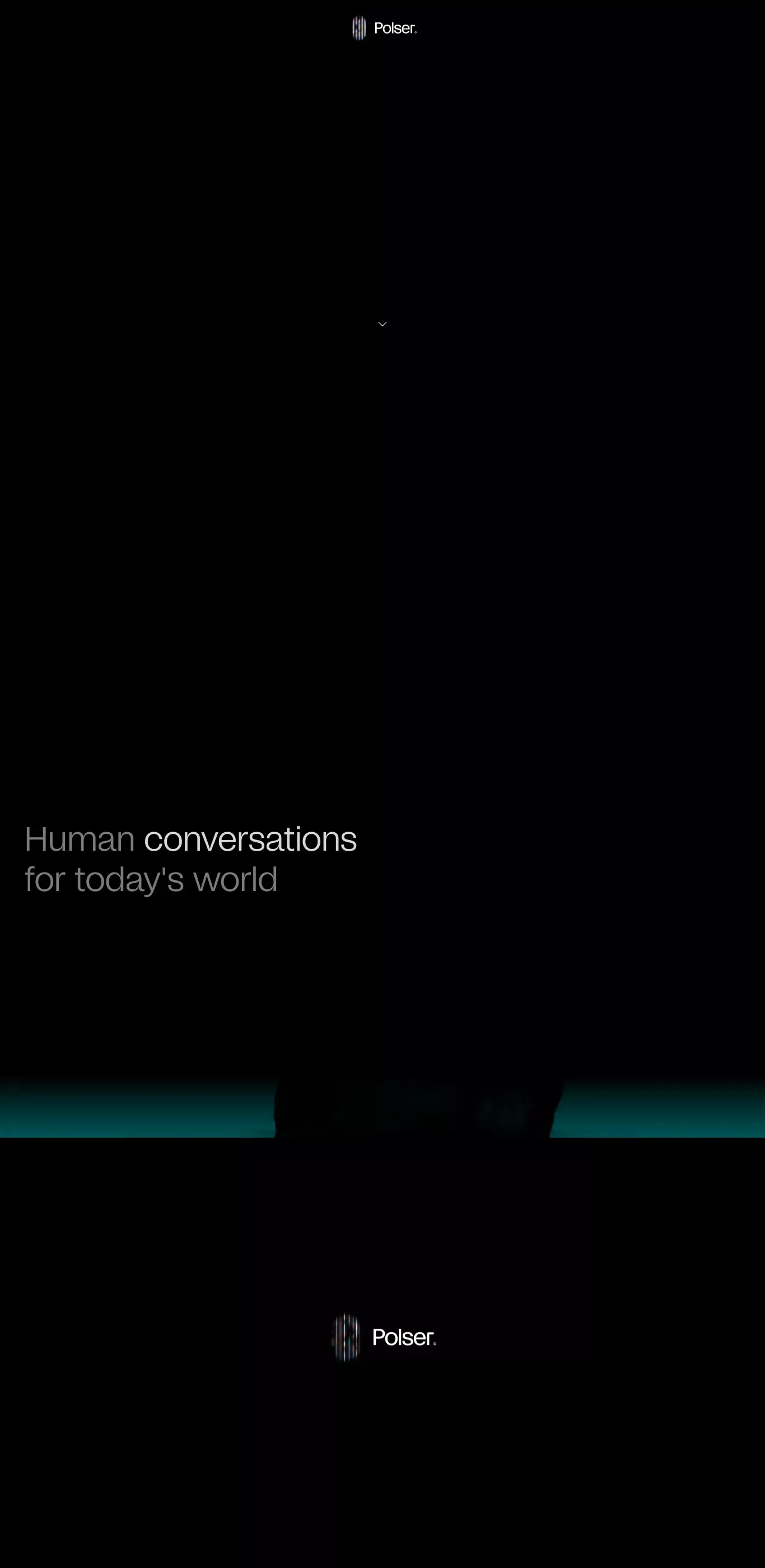 Polser | Revolutionizing how humans talk to humans - Landing design