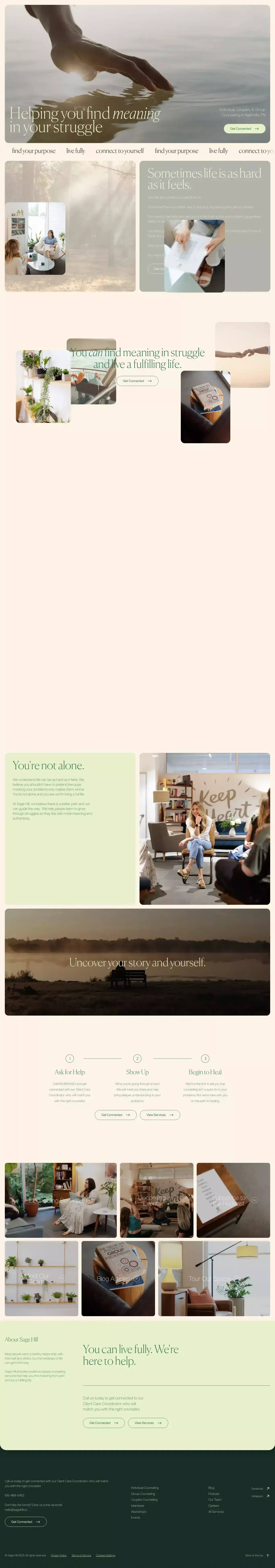 Sage Hill | Individual, Couples, & Group Counseling in Nashville, TN - website design