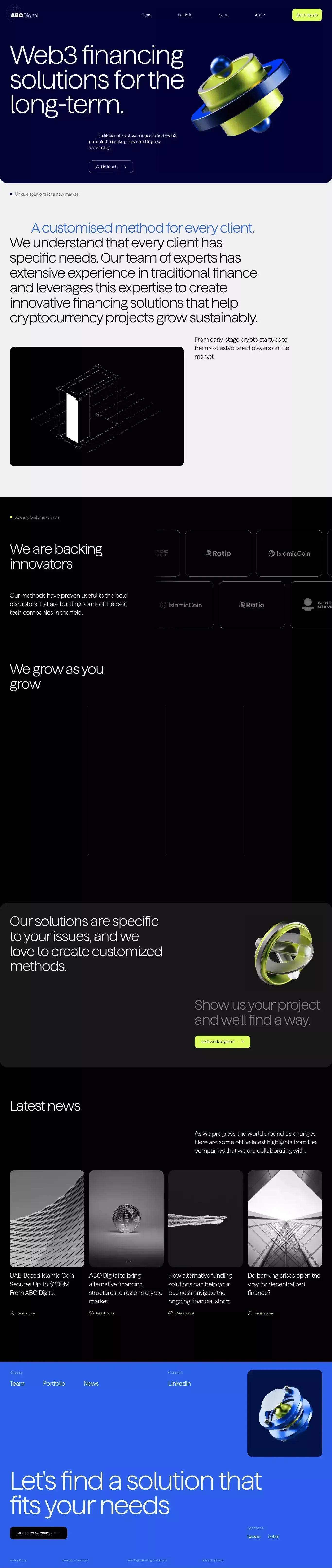 ABO Digital • Web3 Financing Solution - Other design