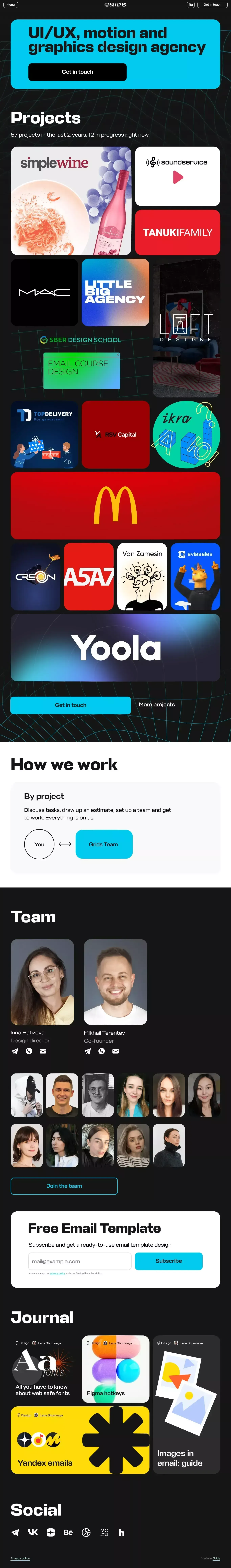 Grids.Agency — Design agency - Portfolio design