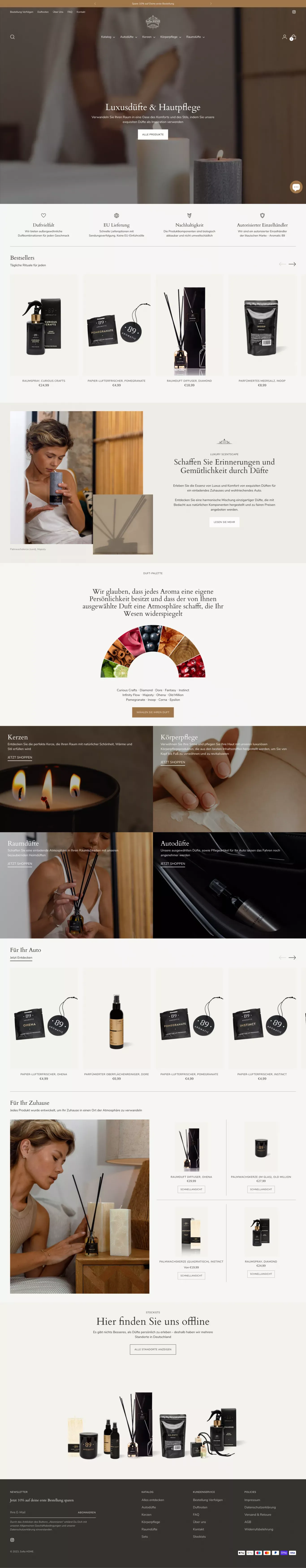Sofia-Home | Luxusdüfte & Hautpflege
– Sofia HOME - Ecommerce design
