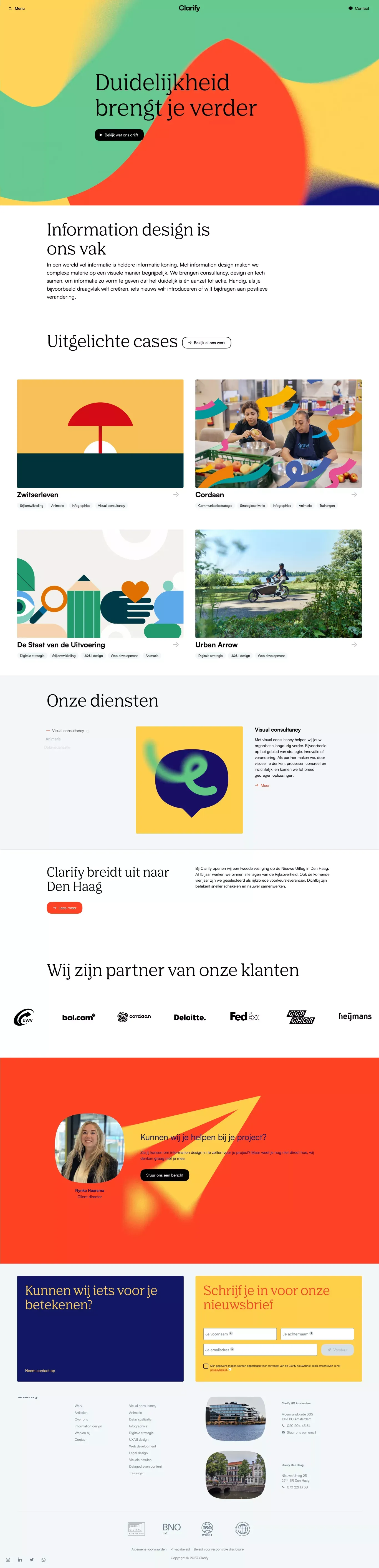 Clarify | Duidelijkheid brengt je verder - Portfolio design