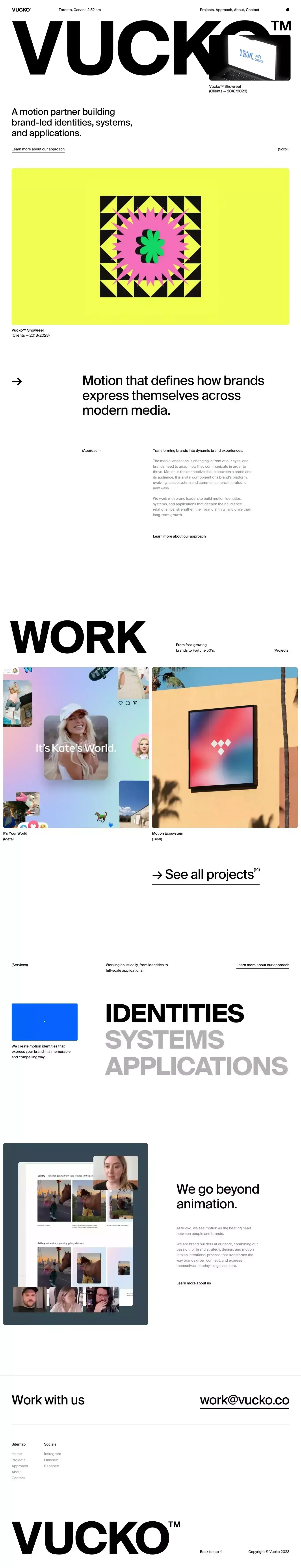 Vucko - Portfolio design