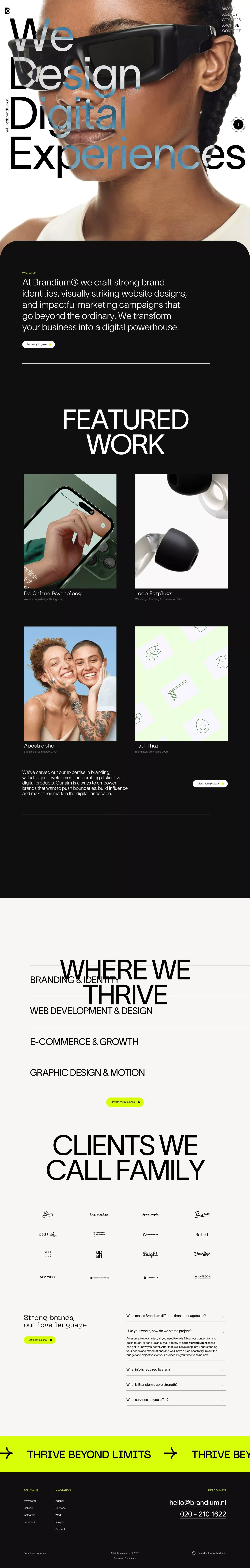 Creative Branding Agency & Webdesign | Brandium® Agency - Portfolio design