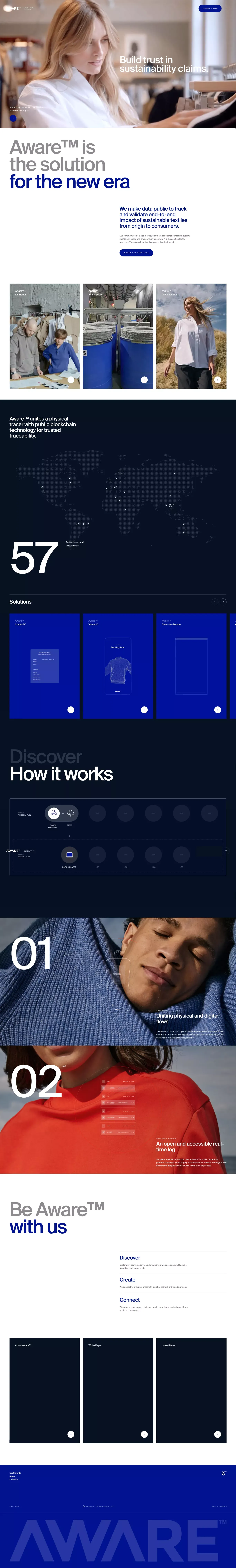 Aware™️ - Landing design