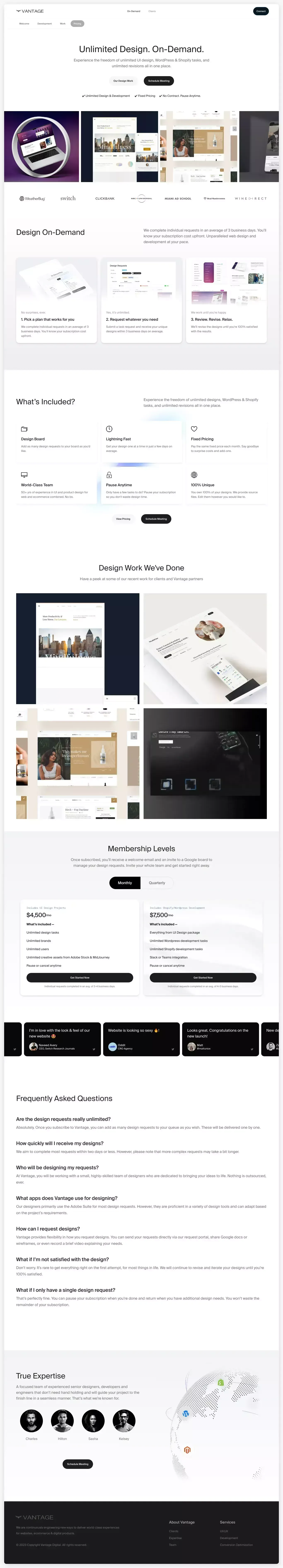 Unlimited UI Design On-Demand - website design