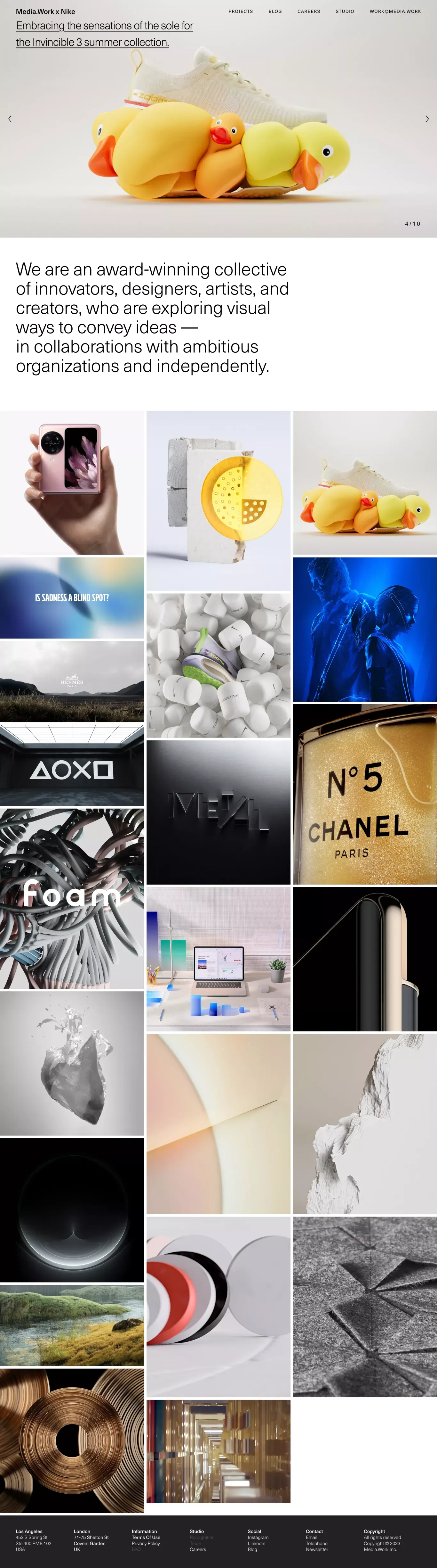 Main - Media.Work - Portfolio design