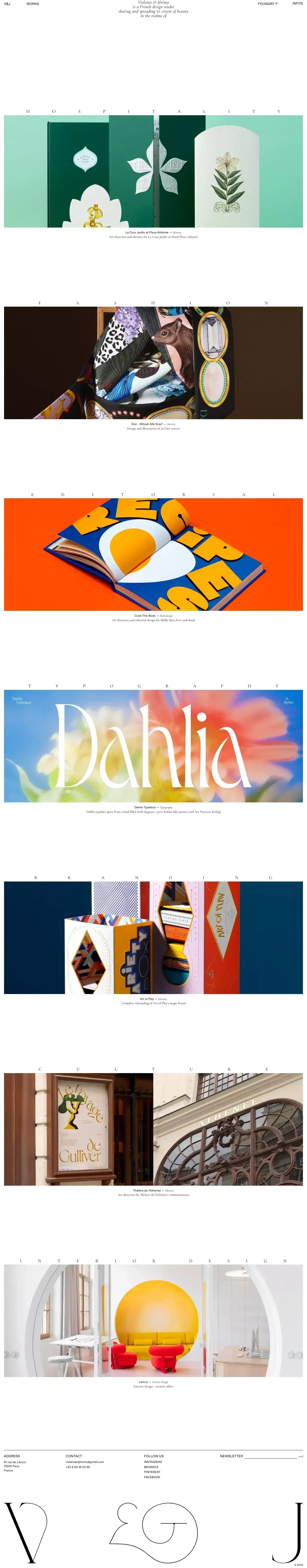 Violaine & Jérémy - Portfolio design