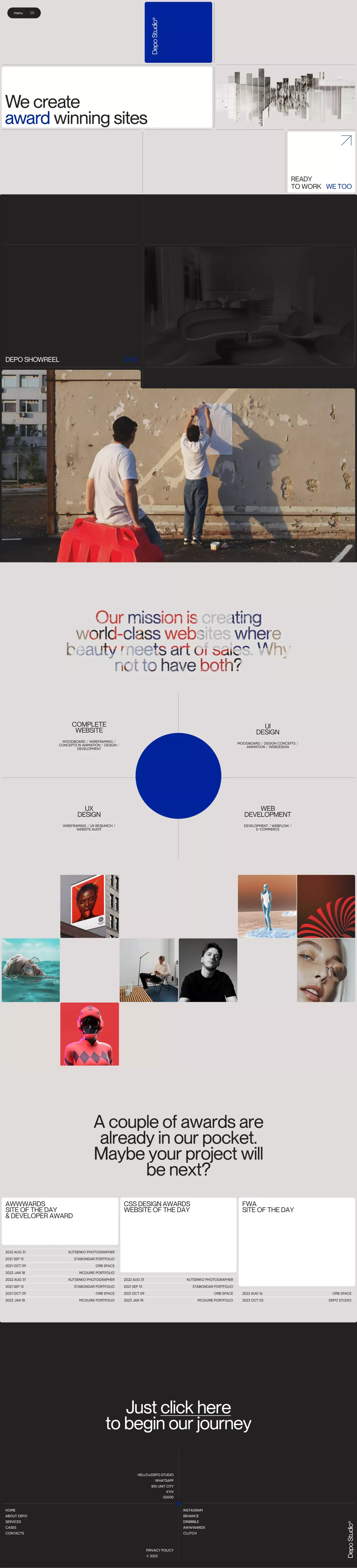 Depo Studio - Portfolio design