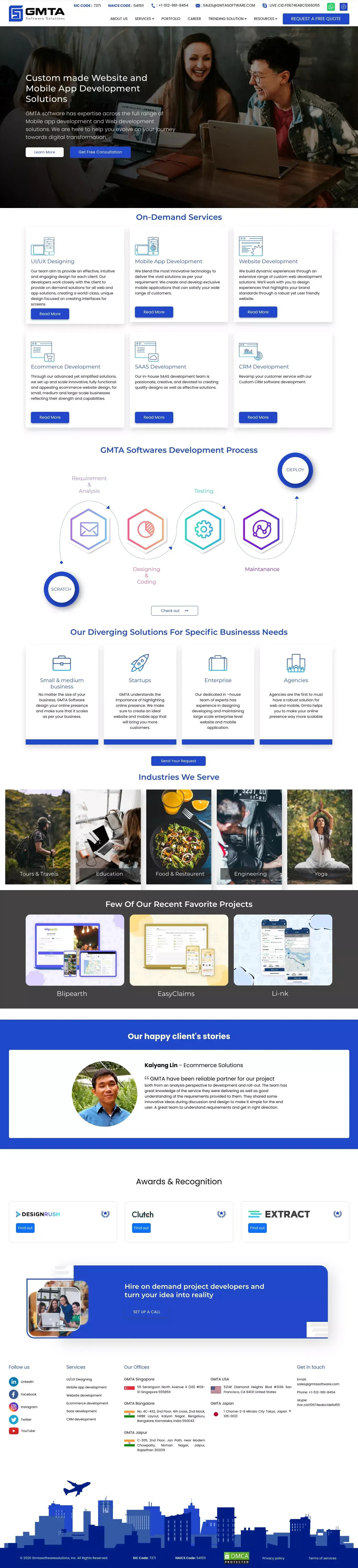 Best App and Website Development Consulting Services USA - GMTA Software Solutions - Other design
