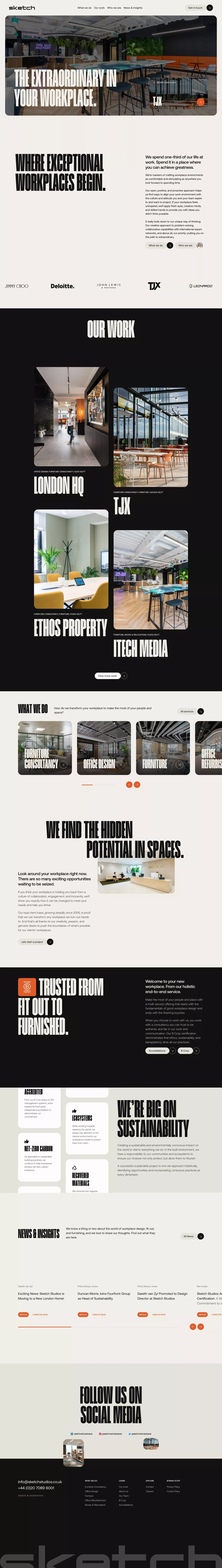 Sketch Studios: The Extraordinary in Workplace Design - Portfolio design