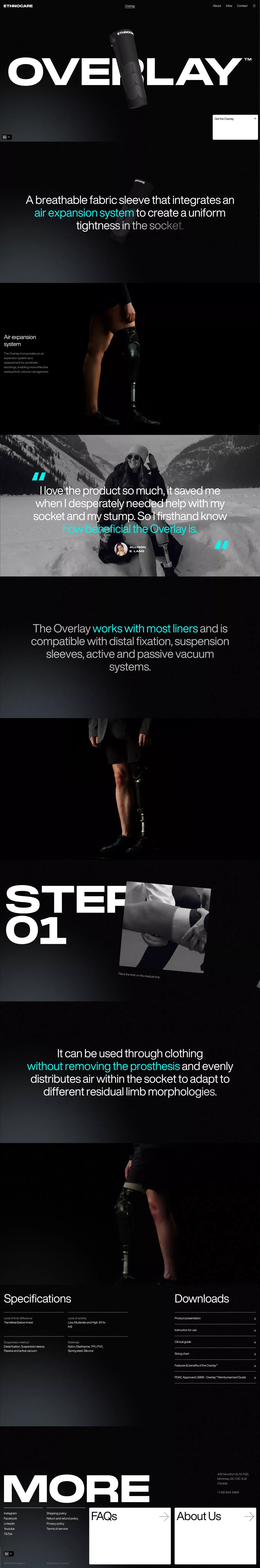 Ethnocare — Air volume management solution for transtibial amputee - Landing design