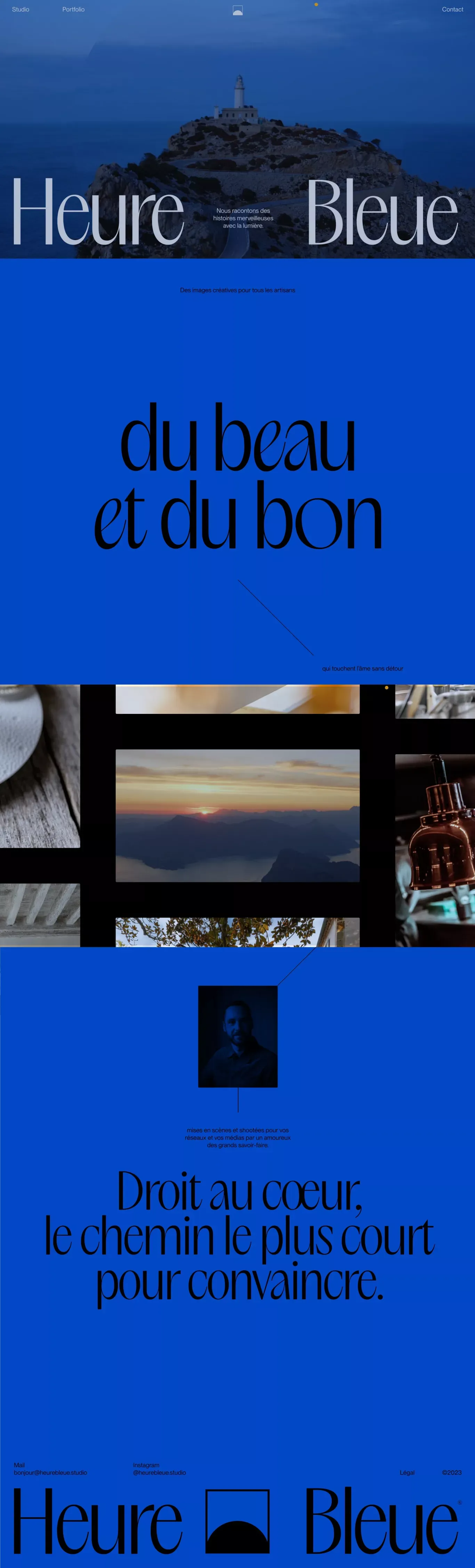 Heure Bleue | Studio Créatif | Photographie & Vidéo - Portfolio design
