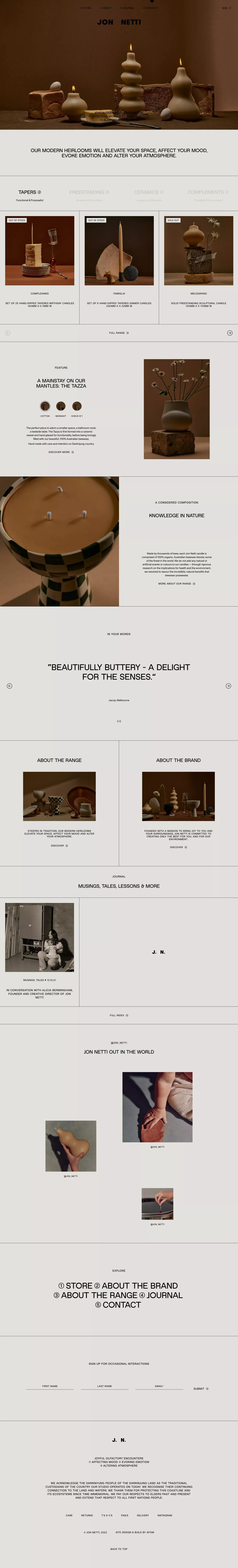 JON NETTI - Ecommerce design