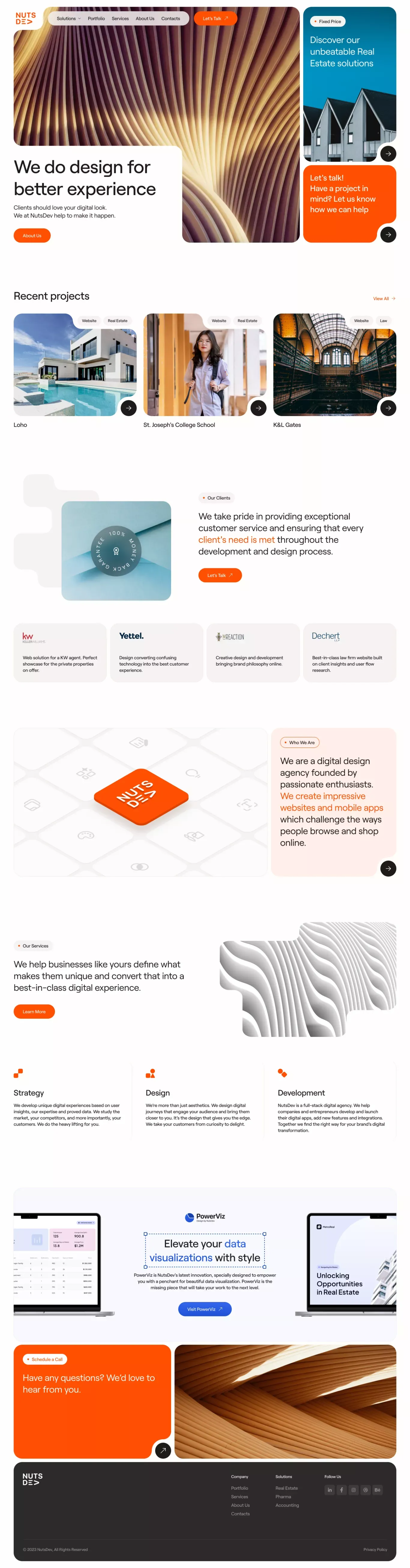 NutsDev — Digital Design Agency - Portfolio design