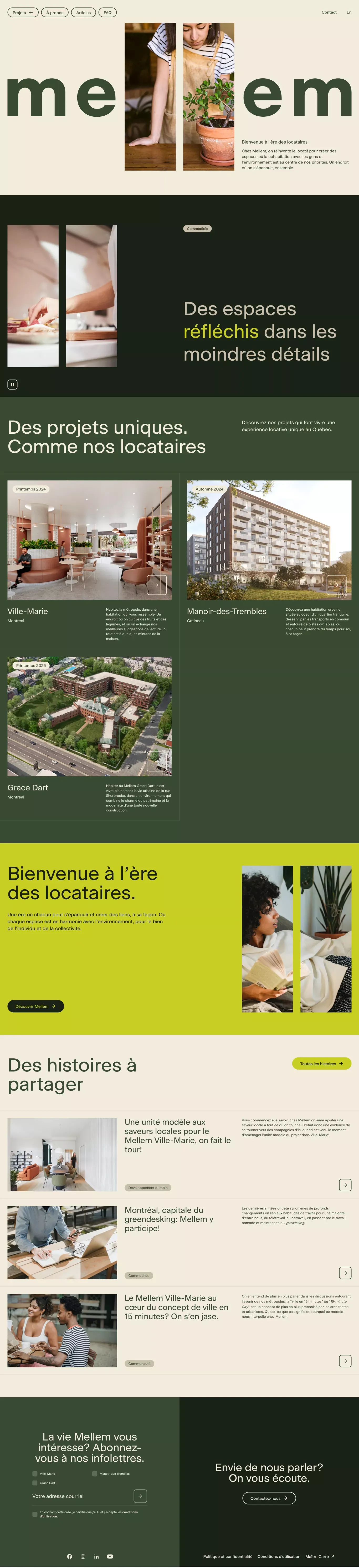 Complexes résidentiels et appartements neufs à louer - Landing design