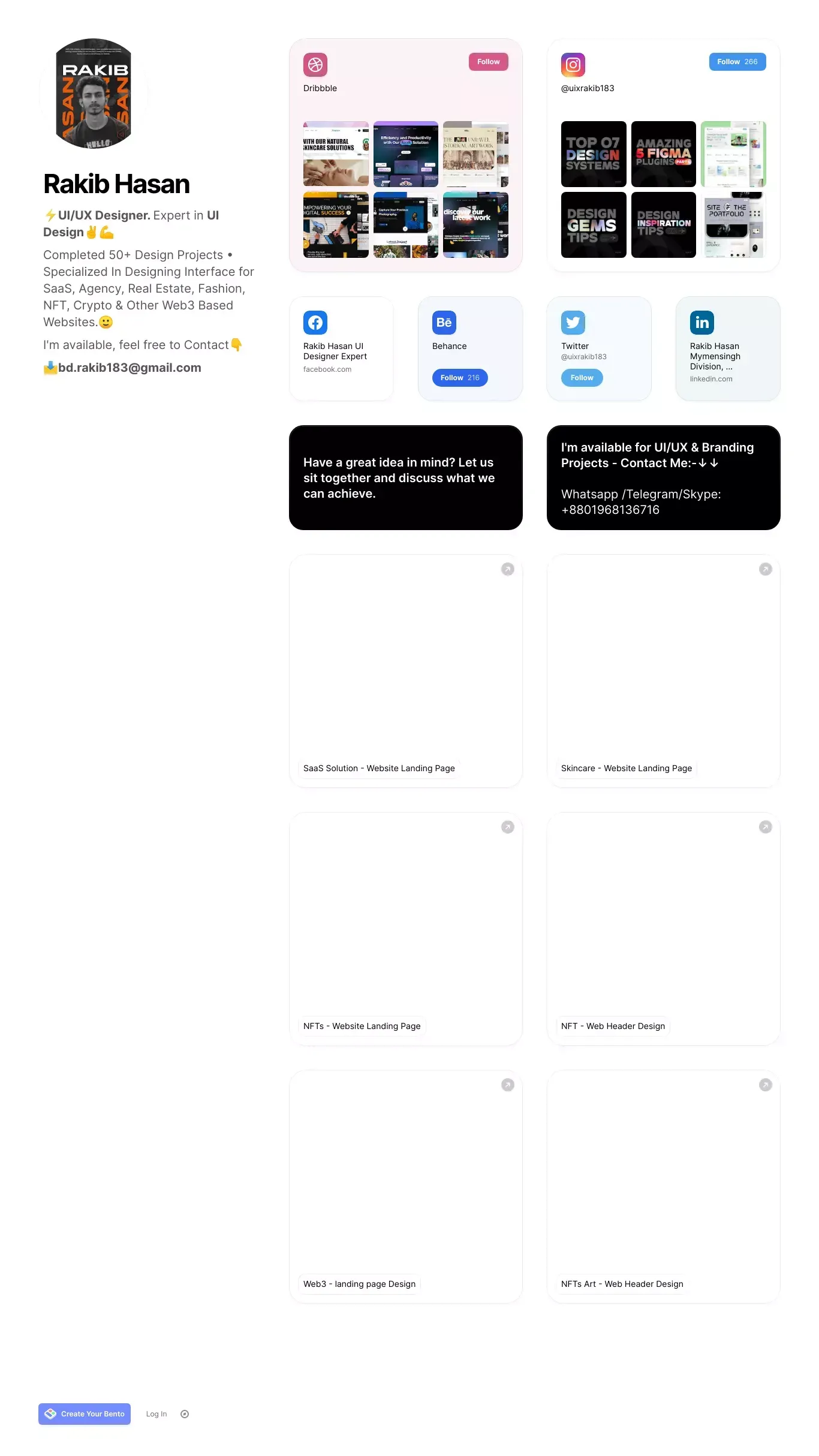 Rakib Hasan - Portfolio design