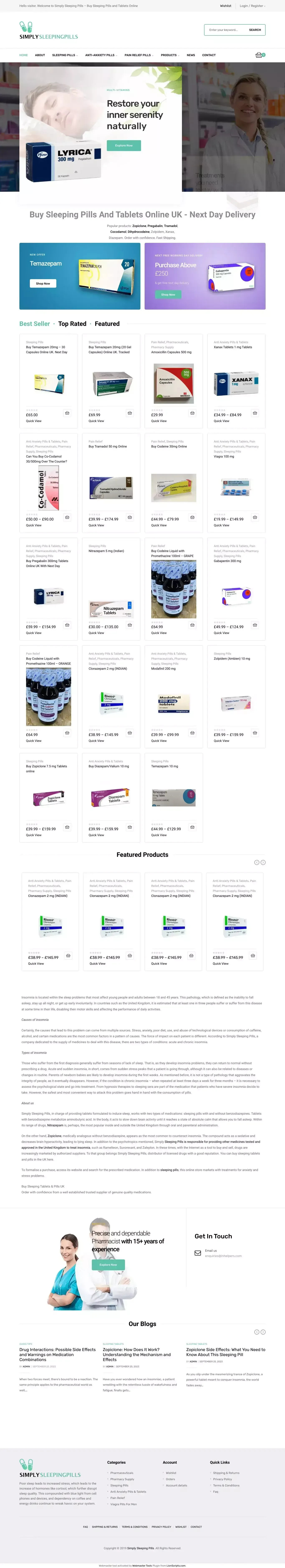 Buy Sleeping Pills Online UK Next Day Delivery - website design