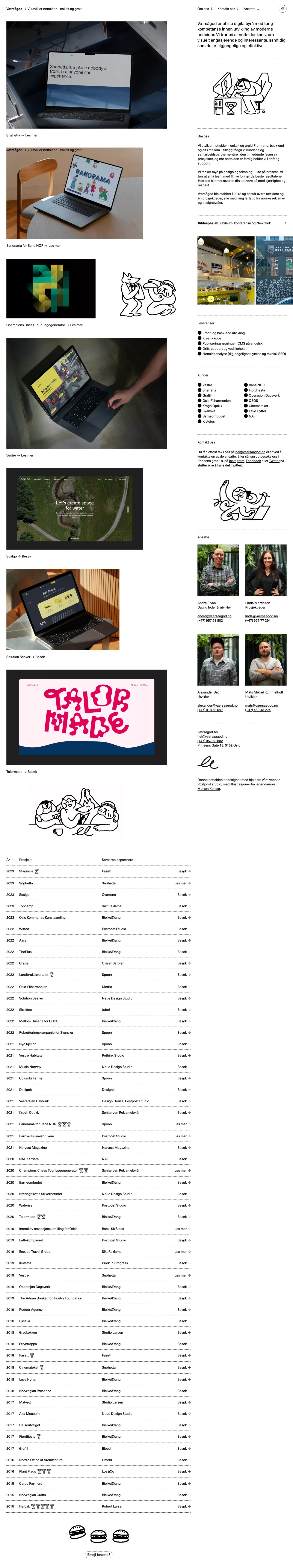 Fin, rask og tilgjengelig nettside? Værsågod! - Portfolio design