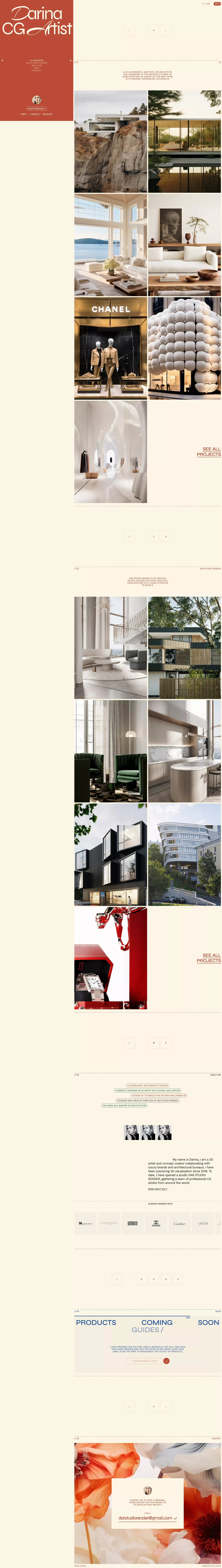 Darina CG Artist - Portfolio design