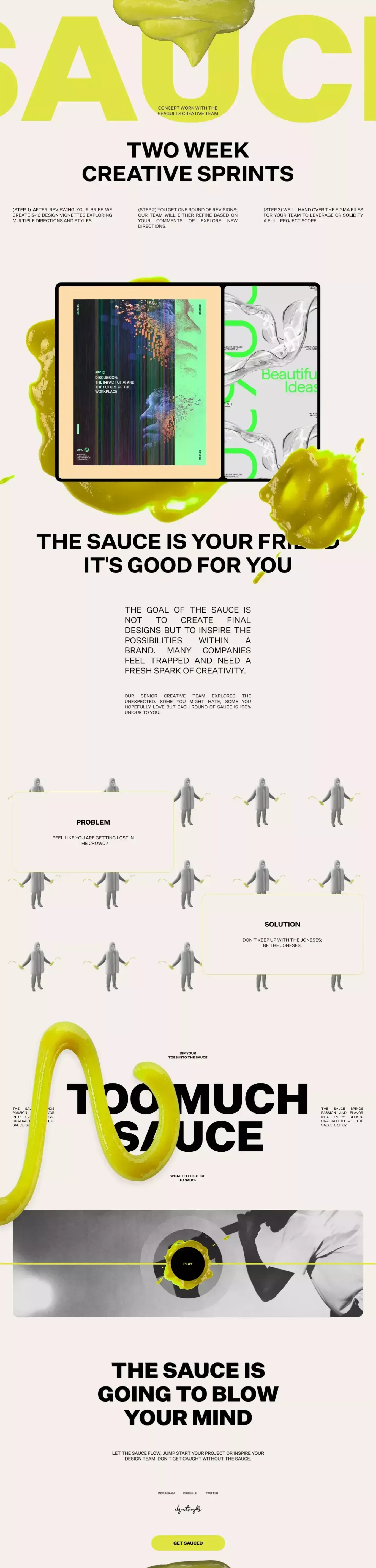 The Sauce by Elegant Seagulls - Portfolio design