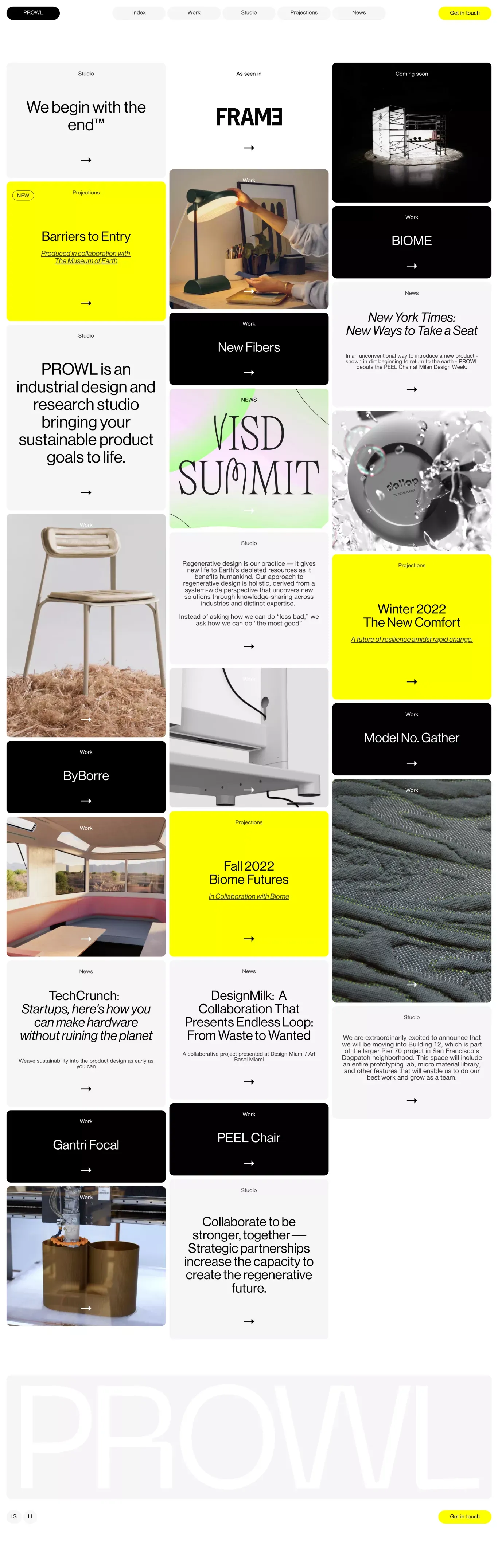 PROWL Studio - Portfolio design