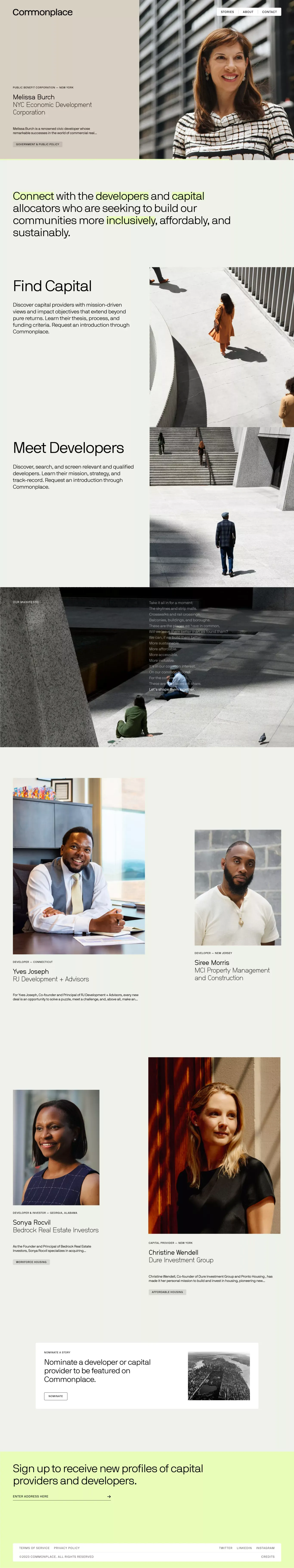 Connecting real estate developers and capital for impact. - Portfolio design