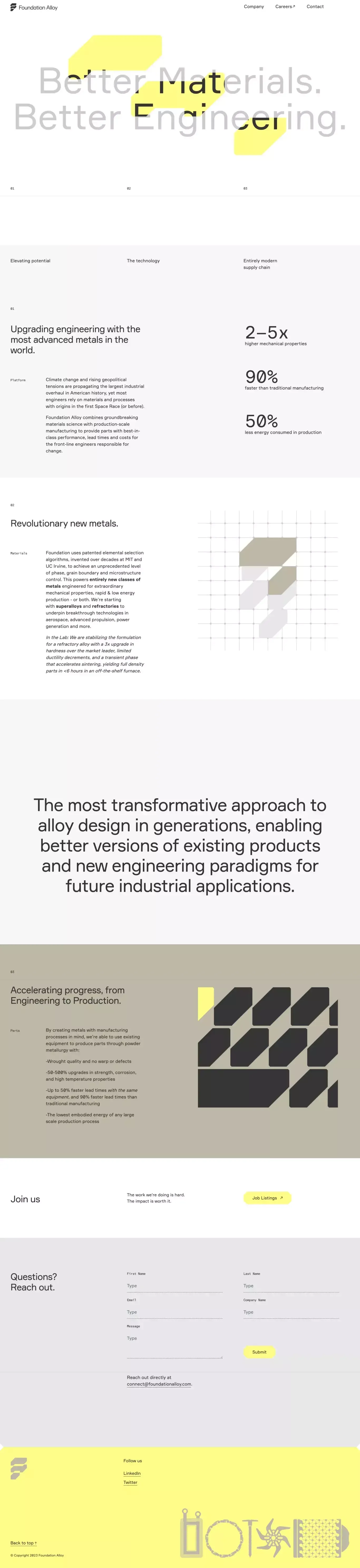 Foundation Alloy - Landing design