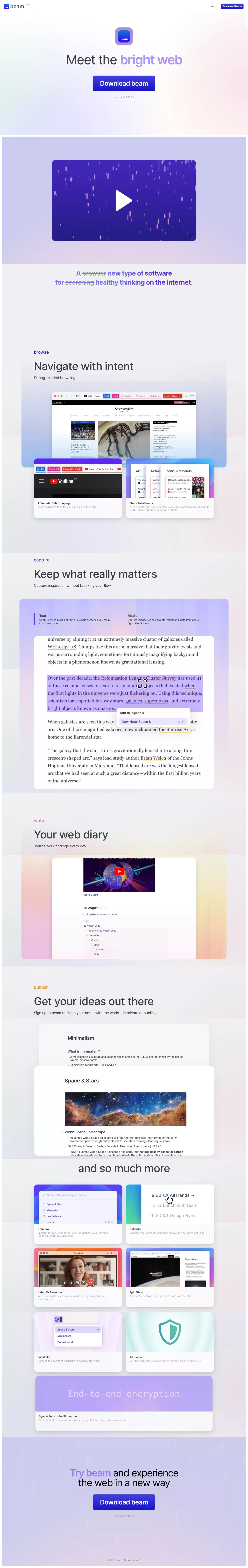 Meet the bright web – beam - Landing design