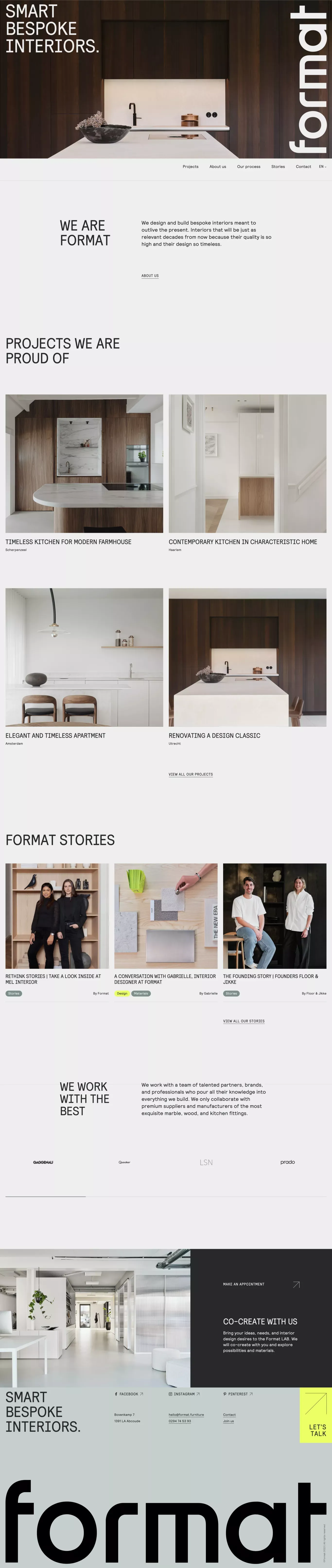 Format Furniture - Portfolio design