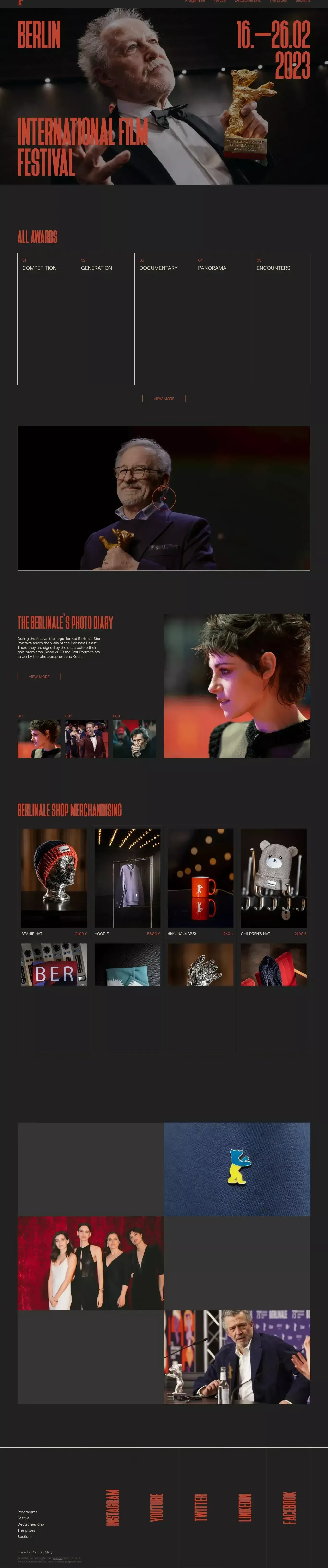 Berlinale - website design