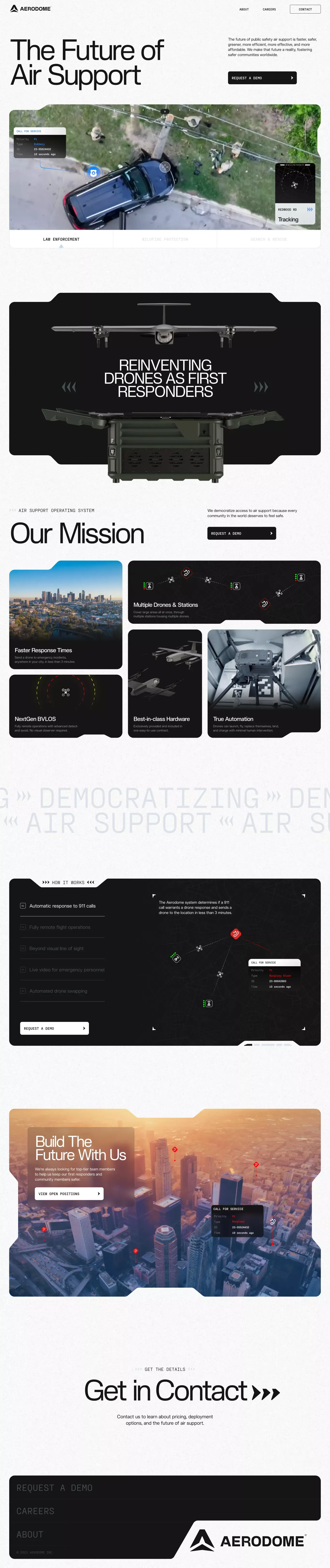 Aerodome - Landing design