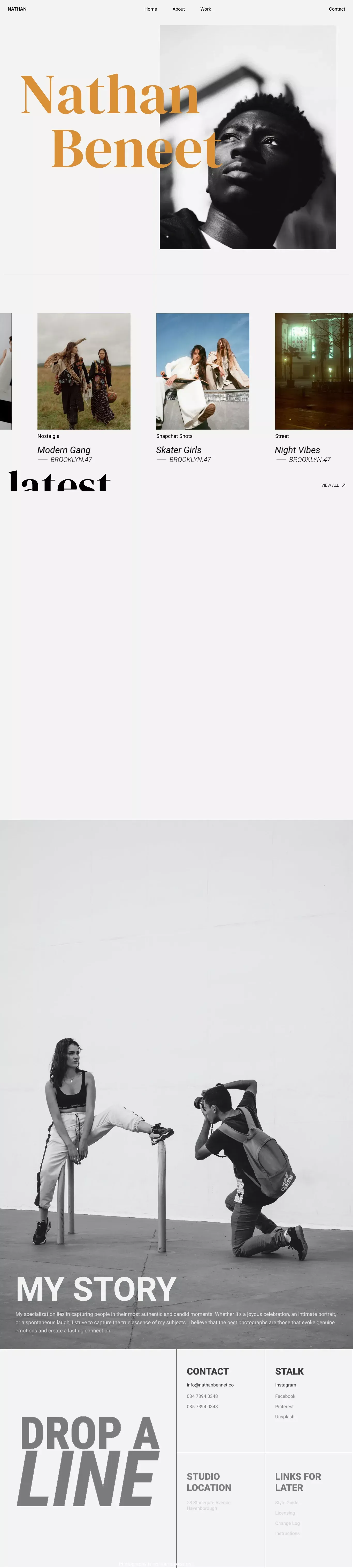 Click - Webflow HTML website template - Template design