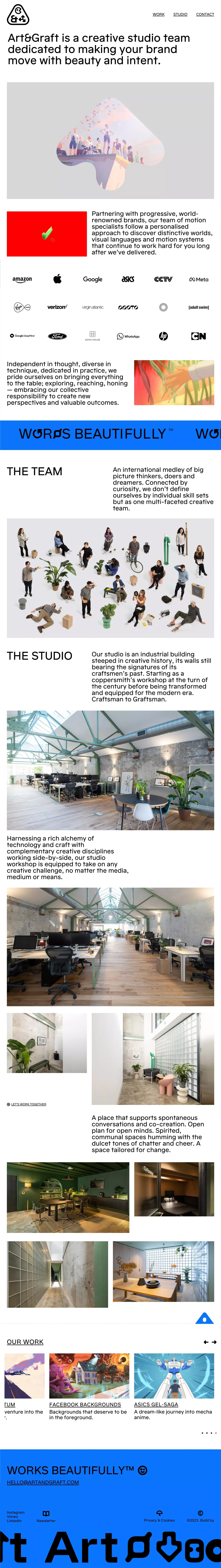 Art&Graft - Portfolio design