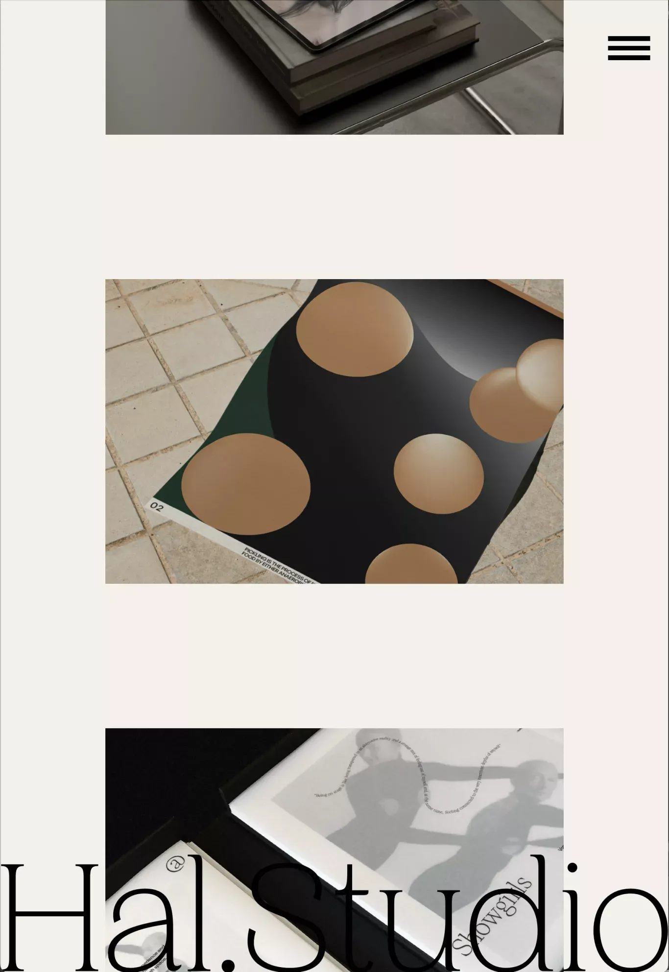 Hal.Studio - Graphic design and branding studio - Portfolio design