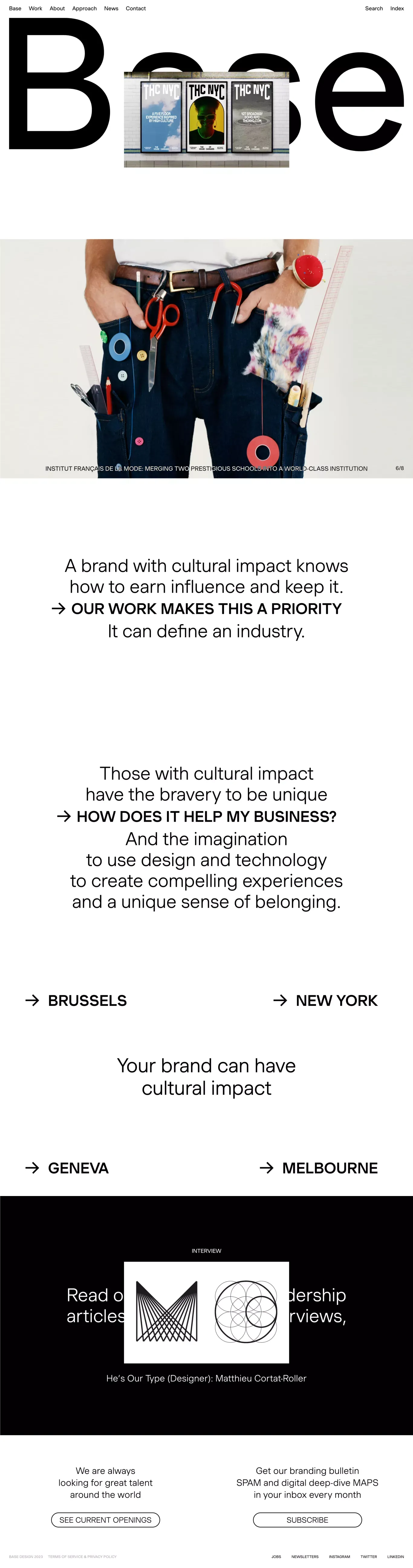 Building brands with cultural impact | Base Design - Portfolio design