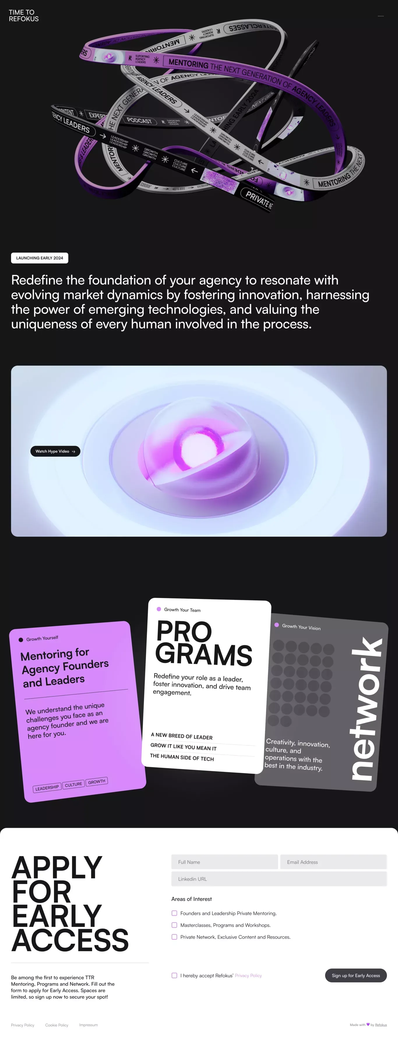 Time To Refokus: Mentoring the Next Generation of Agency Leaders - Portfolio design