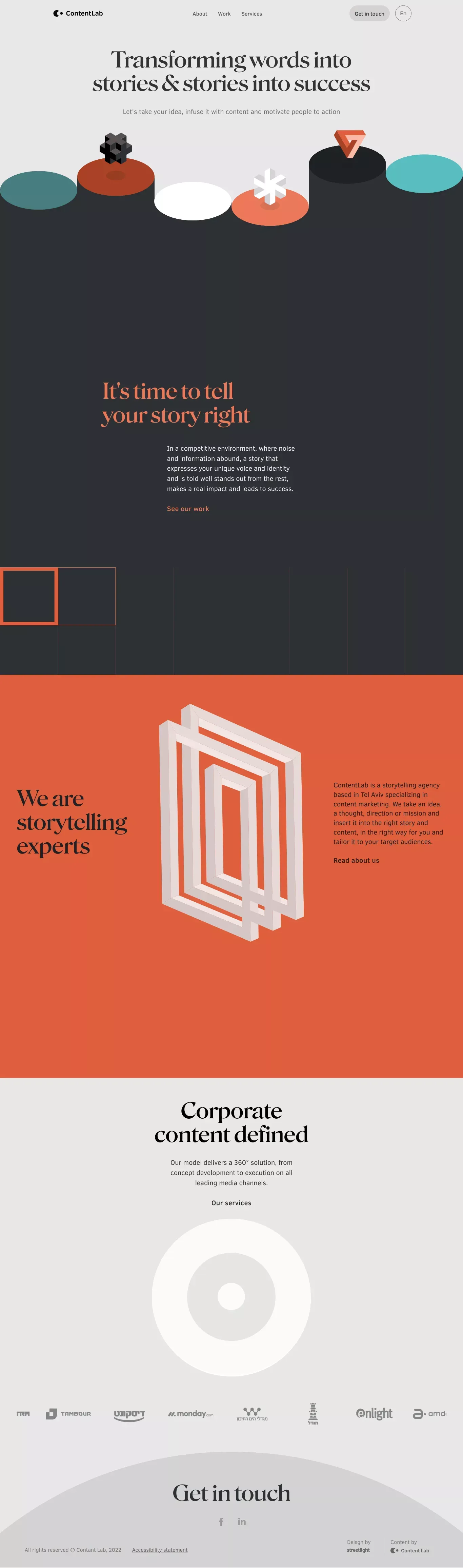 Content lab - Portfolio design