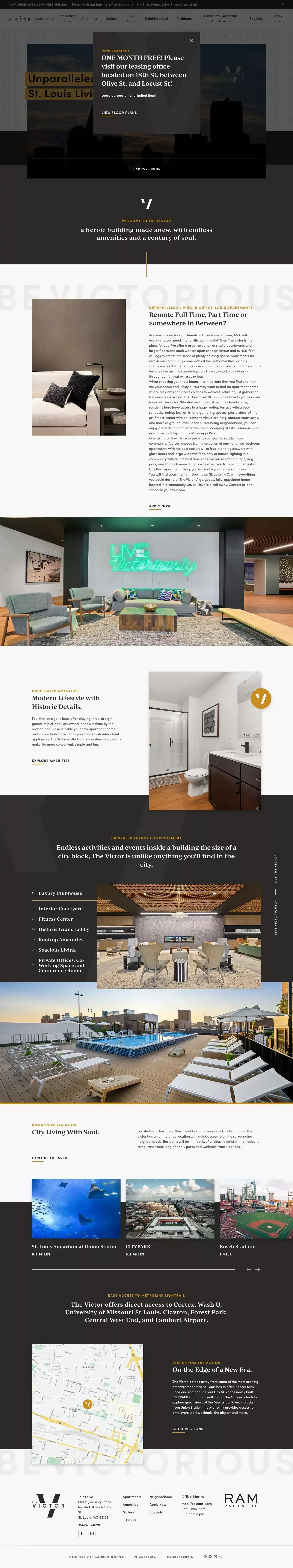 City Park Apartments | Welcome to Victor | Home - Landing design