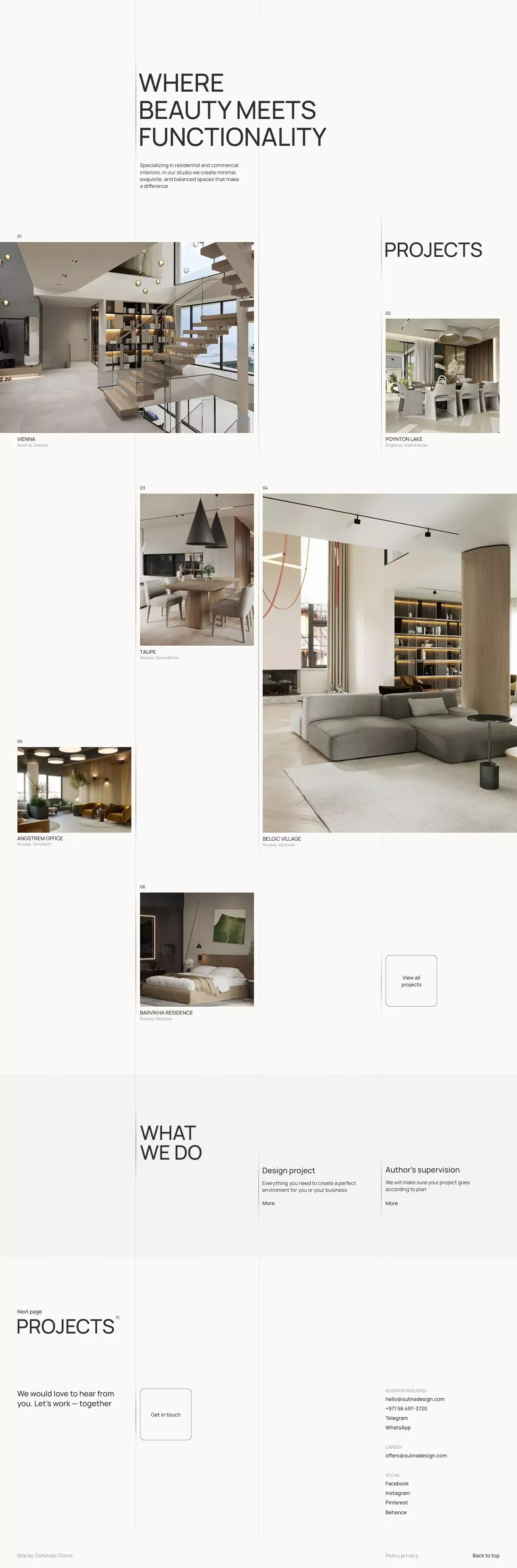 Luxury interior design company in Dubai | Abu Dhabi | UAE — Alina Sulina design - Portfolio design