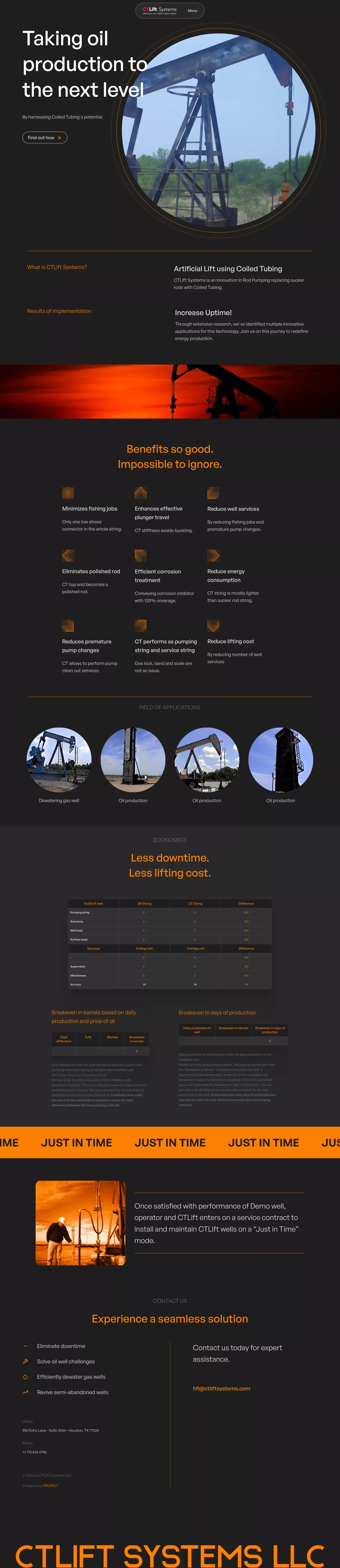 CTLift Systems LLC - Landing design