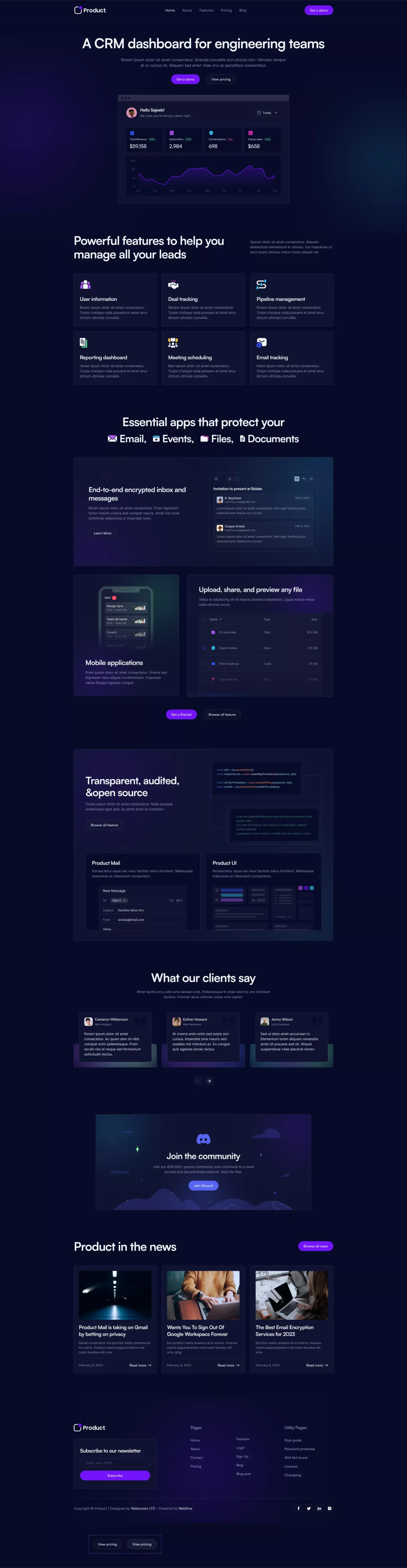 Sasstastic - SaaS HTML5 Responsive Website Template - Template design
