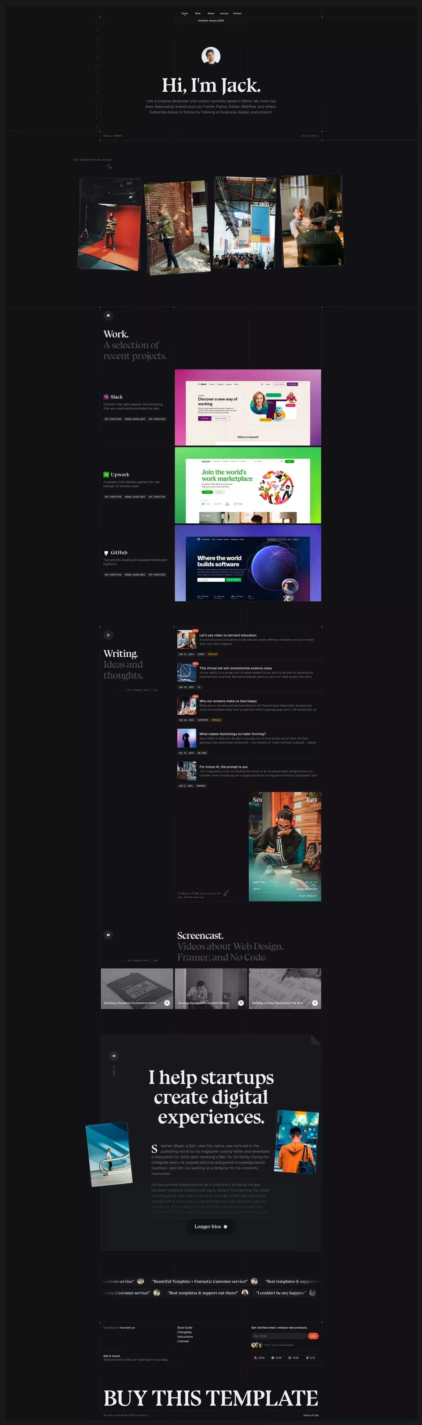 My Framer Site - Portfolio design