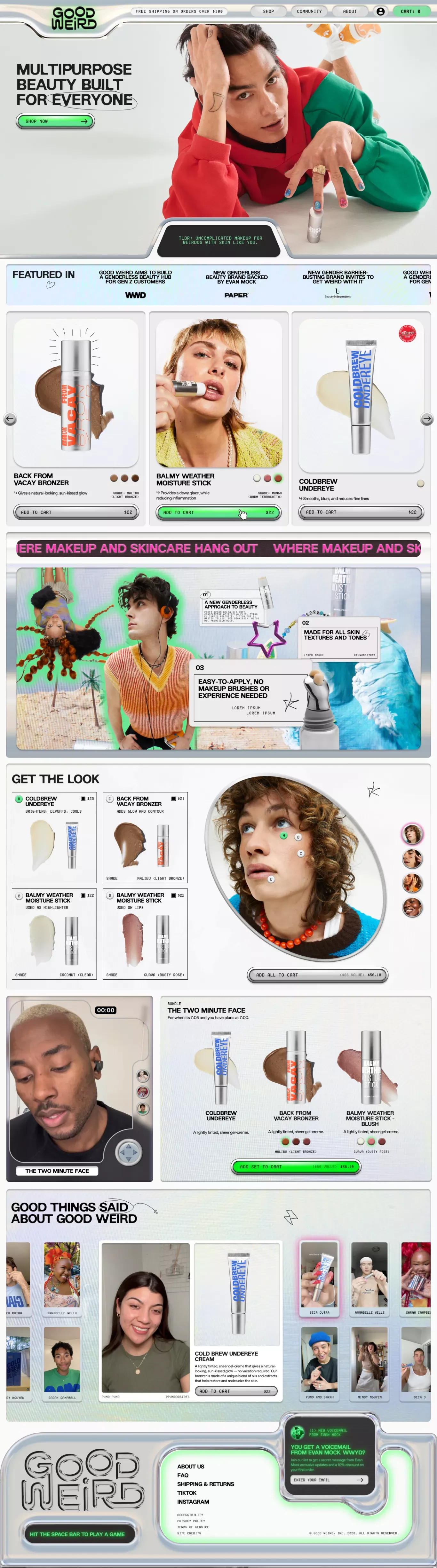 Good Weird - Ecommerce design