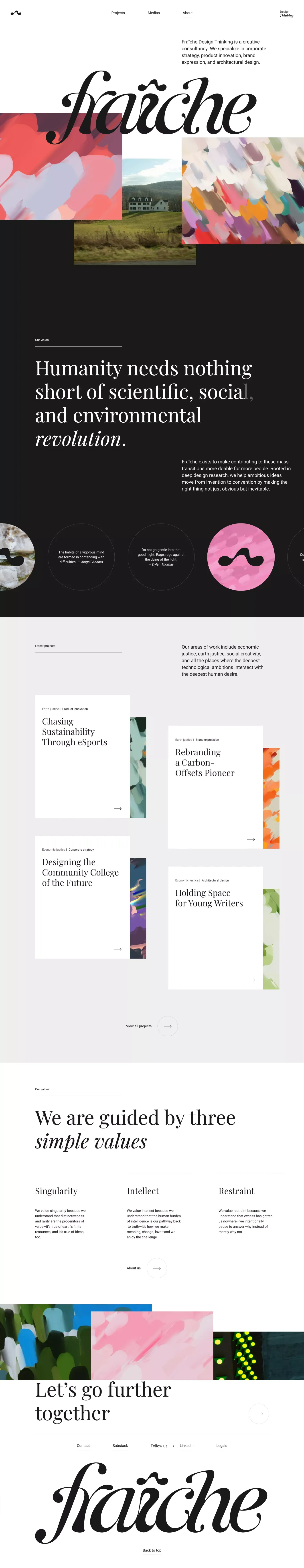 Fraîche - Portfolio design