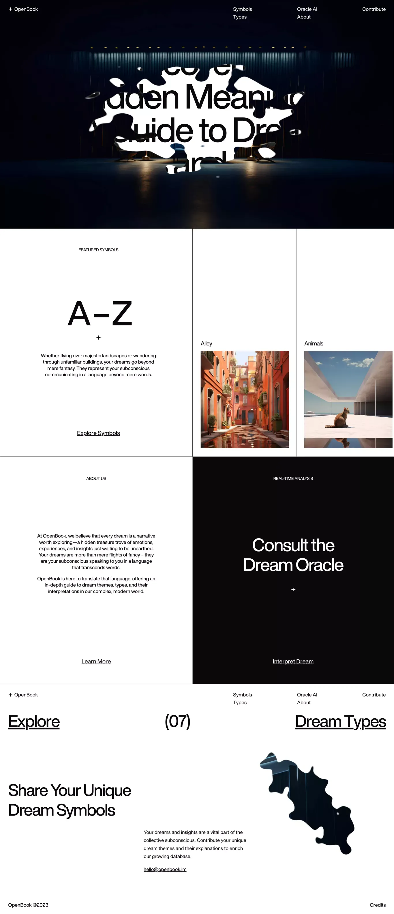 Dream Guide | OpenBook - Portfolio design