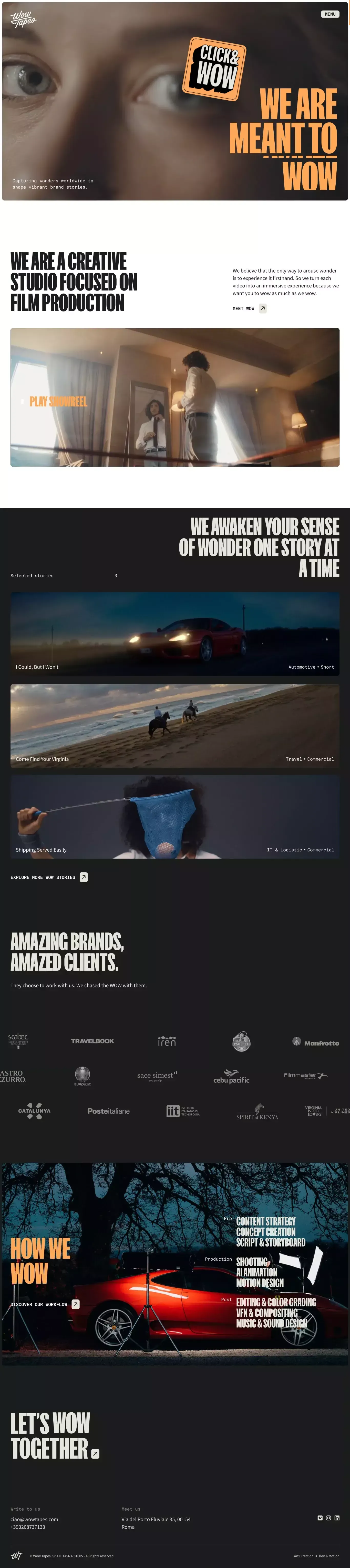 We are meant to wow | Wow Tapes - Portfolio design